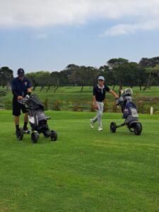 Golfers on the fairway at Rondebosch Golf Club including the oldest and youngest club members playing in the same 4-ball, MP 1, March 2026.